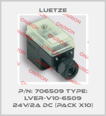 P/N: 706509 Type: LVER-V10-6509 24V/2A DC (pack x10) Luetze