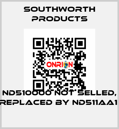 ND510000 not selled, replaced by ND511AA1  Southworth Products