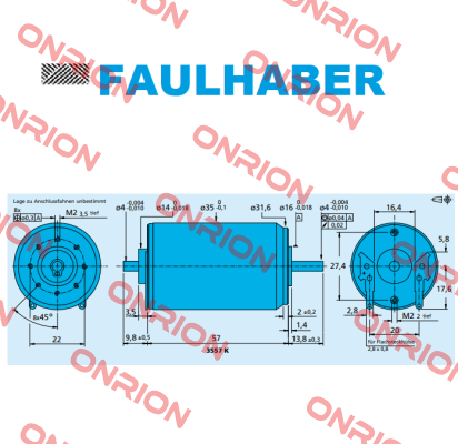 P/N: 3557.07180 Type: 3557K048C R  Faulhaber