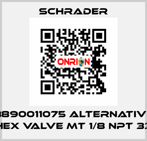 3890011075 alternative HEX VALVE MT 1/8 NPT 33 Schrader