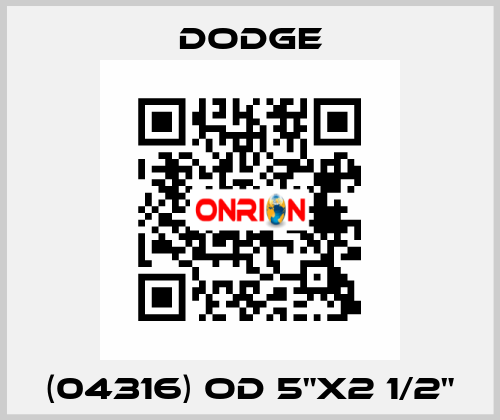 (04316) OD 5"x2 1/2" Dodge