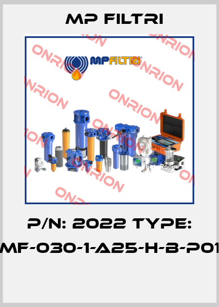P/N: 2022 Type: MF-030-1-A25-H-B-P01  MP Filtri
