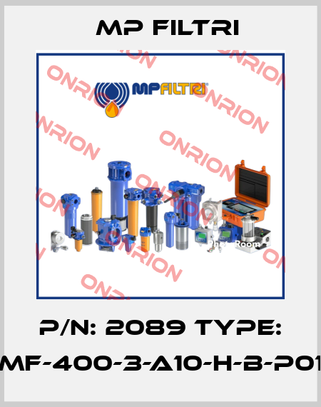 P/N: 2089 Type: MF-400-3-A10-H-B-P01 MP Filtri