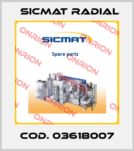 cod. 03618007 Sicmat Radial