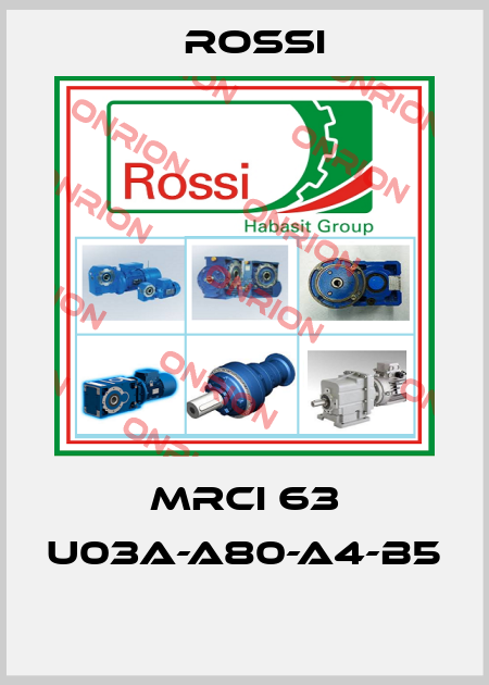 MRCI 63 U03A-A80-A4-B5  Rossi
