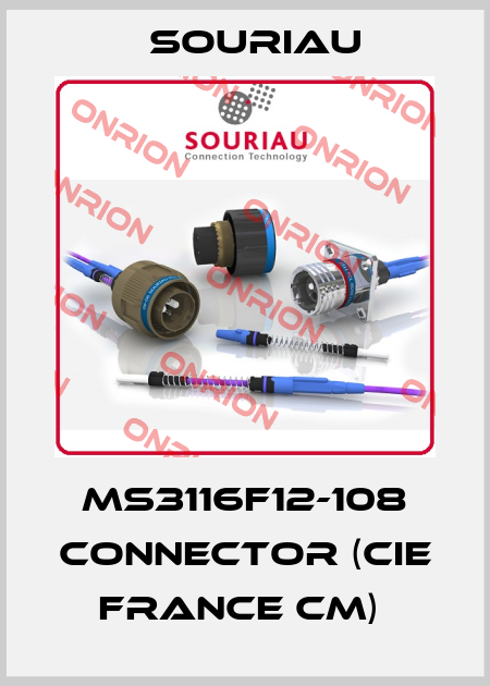 MS3116F12-108 CONNECTOR (CIE FRANCE CM)  Souriau
