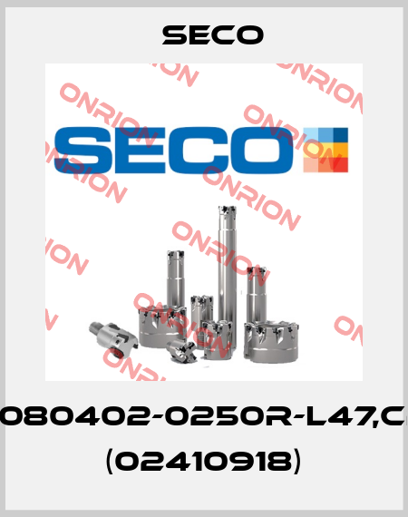 LCEX080402-0250R-L47,CP500 (02410918) Seco