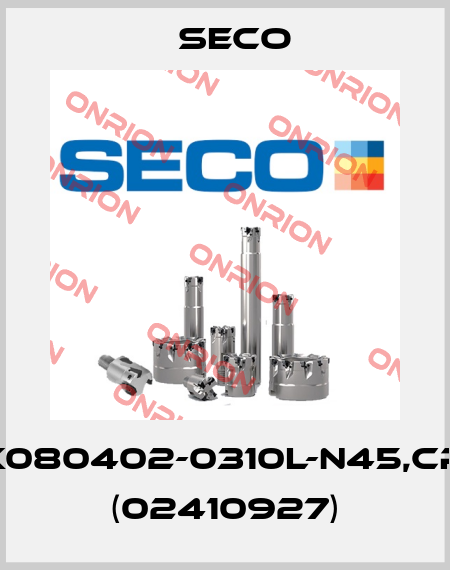 LCEX080402-0310L-N45,CP500 (02410927) Seco