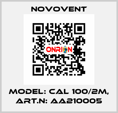 Model: CAL 100/2M, Art.N: AA210005 Novovent