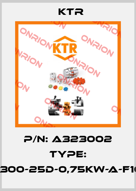 P/N: A323002 Type: OPC300-25D-0,75kW-A-F10-TB KTR