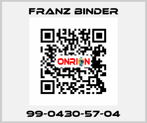 99-0430-57-04 FRANZ BINDER