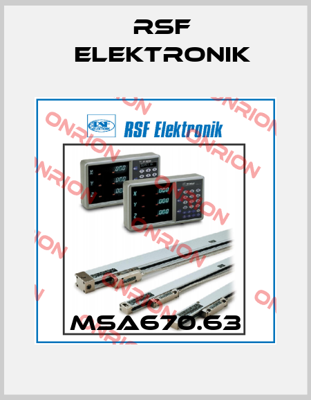 MSA670.63 Rsf Elektronik