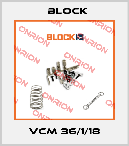 VCM 36/1/18 Block