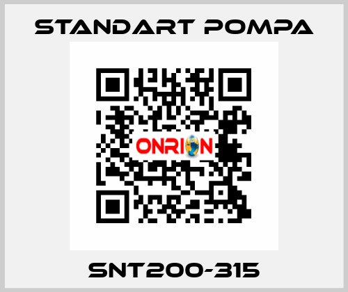 SNT200-315 STANDART POMPA