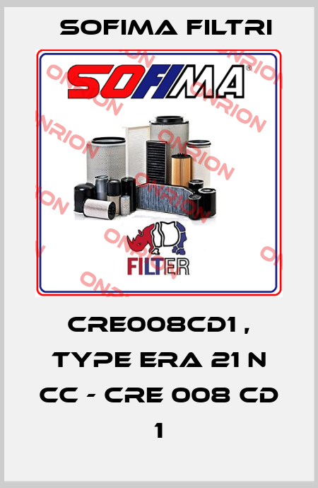 CRE008CD1 , type ERA 21 N CC - CRE 008 CD 1 Sofima Filtri