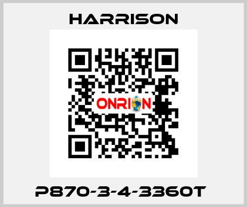 P870-3-4-3360T  Harrison