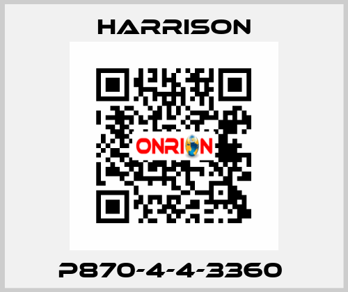 P870-4-4-3360  Harrison
