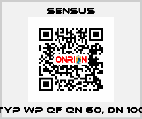 Typ WP QF QN 60, DN 100 Sensus