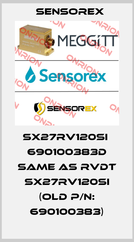 SX27RV120SI  690100383D same as RVDT SX27RV120SI (Old P/N: 690100383) Sensorex