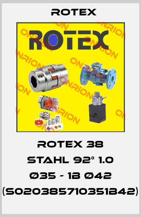 ROTEX 38 Stahl 92° 1.0 Ø35 - 1B Ø42 (S020385710351B42) Rotex