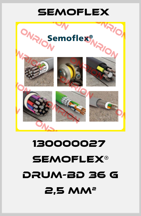 130000027  SEMOFLEX® DRUM-BD 36 G 2,5 MM² Semoflex