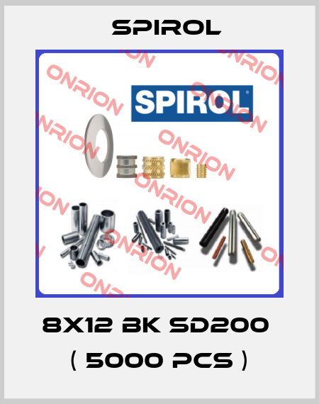 8x12 BK SD200  ( 5000 pcs ) Spirol