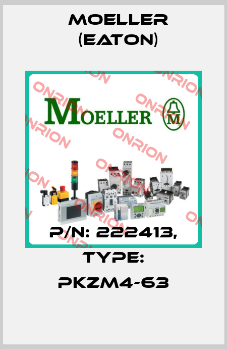 p/n: 222413, Type: PKZM4-63 Moeller (Eaton)