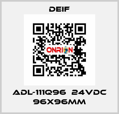 ADL-111Q96  24VDC 96x96mm Deif