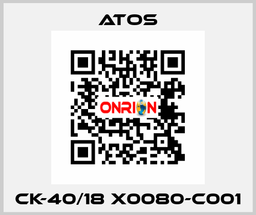 CK-40/18 X0080-C001 Atos