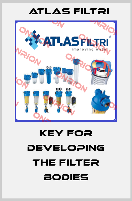 Key for developing the filter bodies Atlas Filtri