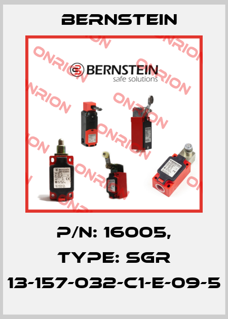 P/N: 16005, Type: SGR 13-157-032-C1-E-09-5 Bernstein