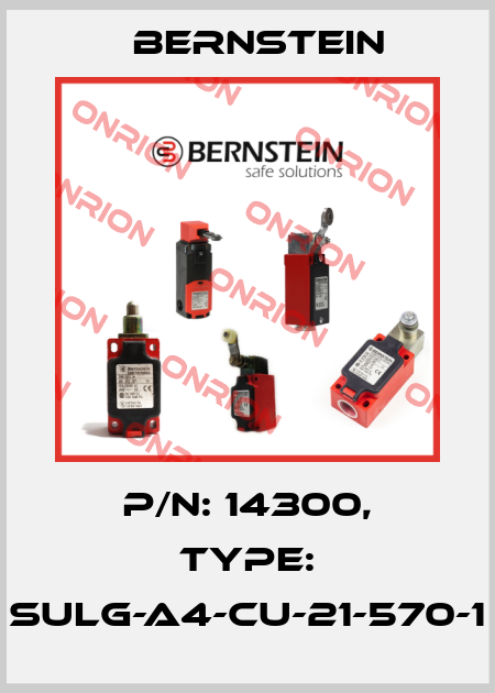 P/N: 14300, Type: SULG-A4-CU-21-570-1 Bernstein