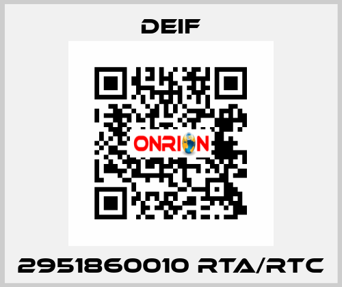 2951860010 RTA/RTC Deif