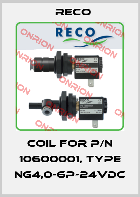 coil for p/n 10600001, type NG4,0-6P-24VDC Reco