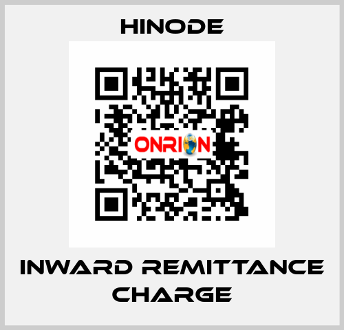 Inward remittance charge HINODE
