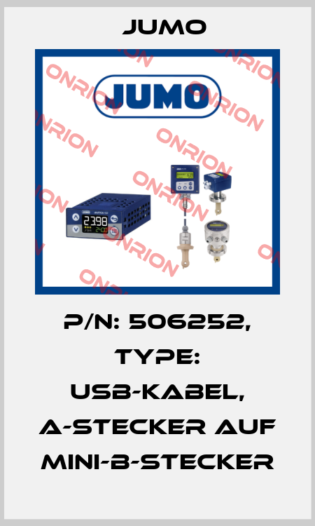 P/N: 506252, Type: USB-Kabel, A-Stecker auf Mini-B-Stecker Jumo