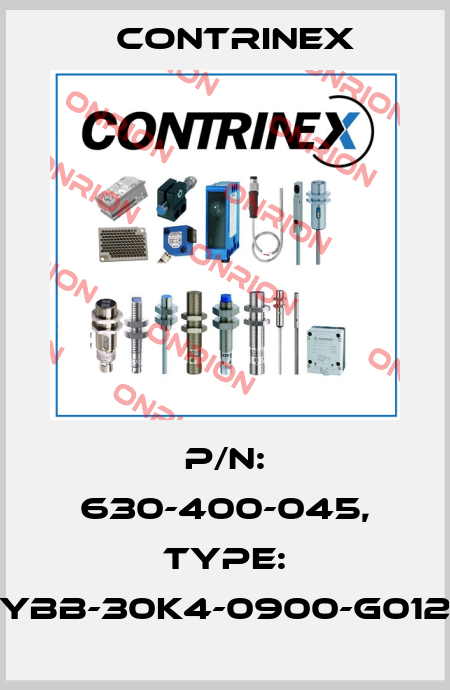 p/n: 630-400-045, Type: YBB-30K4-0900-G012 Contrinex