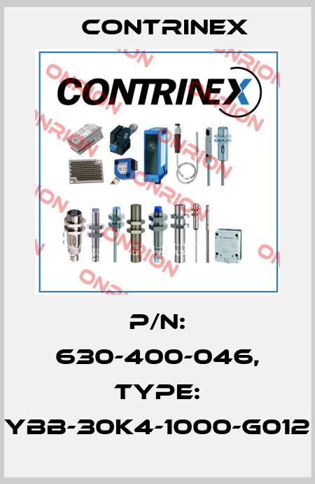 p/n: 630-400-046, Type: YBB-30K4-1000-G012 Contrinex