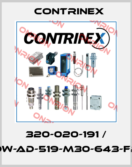 320-020-191 / DW-AD-519-M30-643-F2 Contrinex