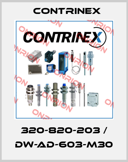 320-820-203 / DW-AD-603-M30 Contrinex