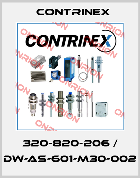 320-820-206 / DW-AS-601-M30-002 Contrinex