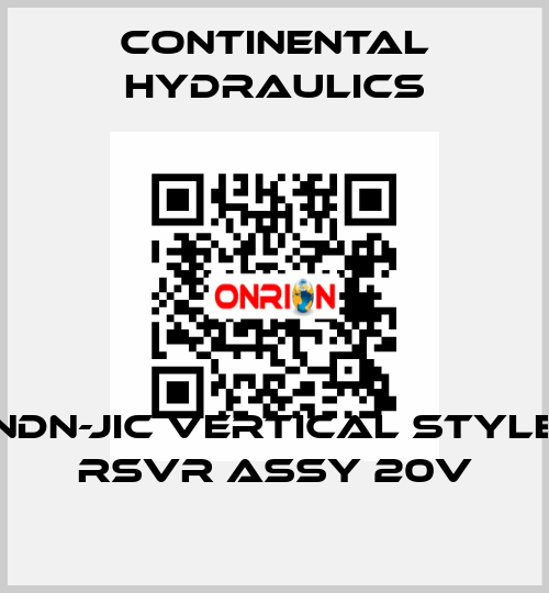 NDN-JIC VERTICAL STYLE RSVR ASSY 20V Continental Hydraulics