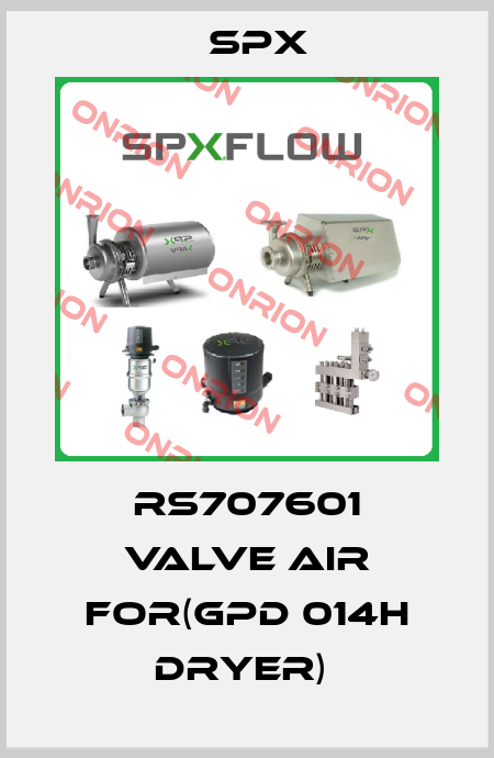 RS707601 VALVE AIR FOR(GPD 014H DRYER)  Spx