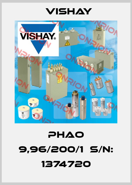 Phao 9,96/200/1  S/N: 1374720 Vishay