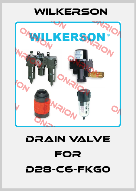 Drain valve for D28-C6-FKG0 Wilkerson
