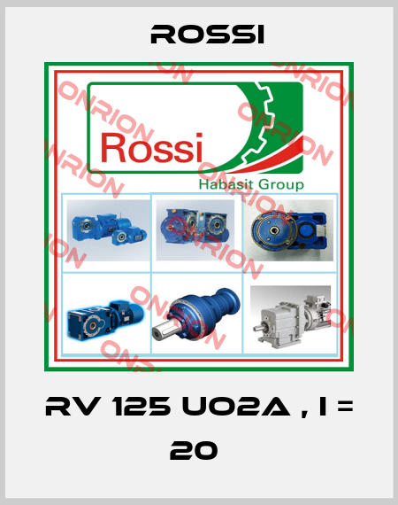 RV 125 UO2A , I = 20  Rossi
