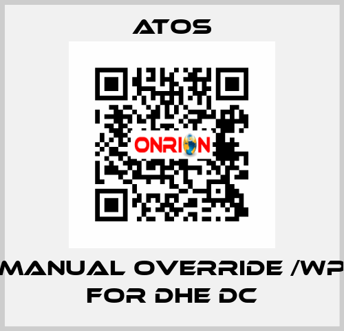 Manual override /WP for DHE DC Atos