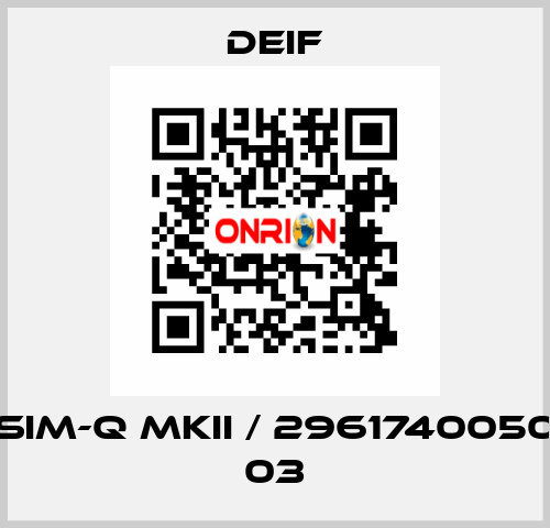 SIM-Q MKII / 2961740050 03 Deif