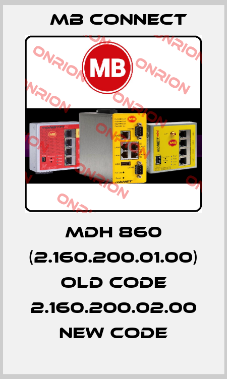 MDH 860 (2.160.200.01.00) old code 2.160.200.02.00 new code MB Connect