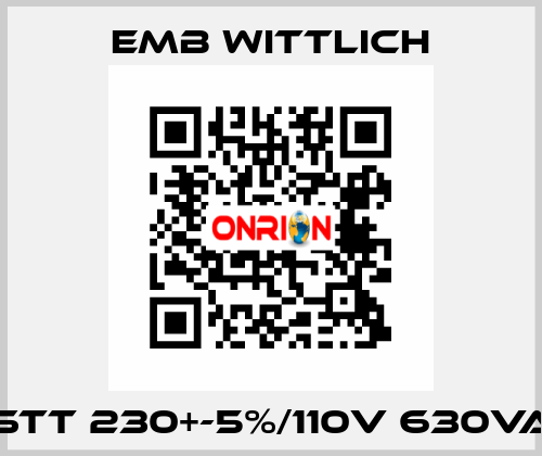 STT 230+-5%/110V 630VA EMB Wittlich